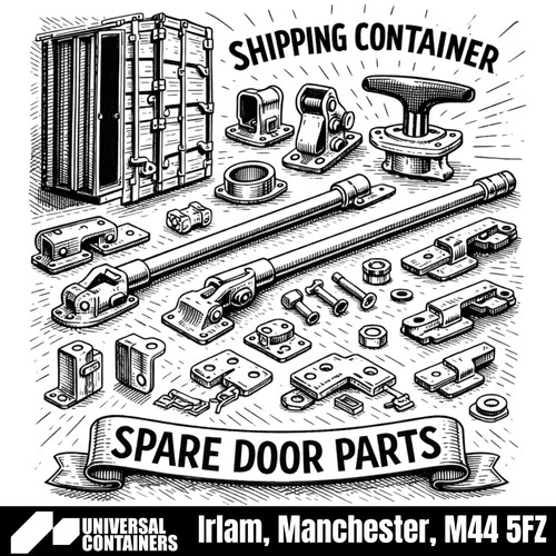 Shipping container door parts - container,