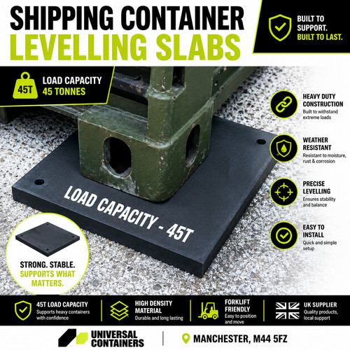 Shipping container levelling - container,