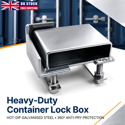Shipping container lock - lock, box