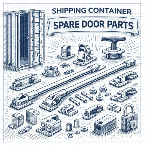 Full shipping container - shipping, door