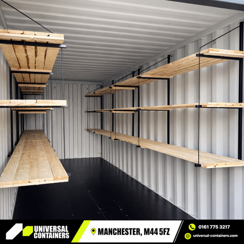 Shipping container shelving - shipping,