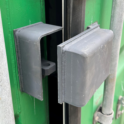 Shipping container bolt - shipping, on