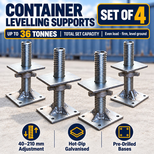 Container levelling jacks - 4x,