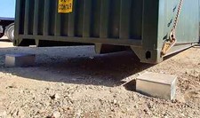 Shipping Container Foundation