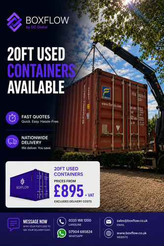 Used 20ft shipping container - used,